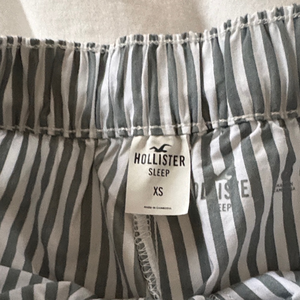 HollisterWomens Striped green sleep bottoms